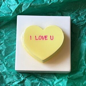 Kerri Ann Gallery RARE Valentine Puffy Conversation Heart I Love U You Decor